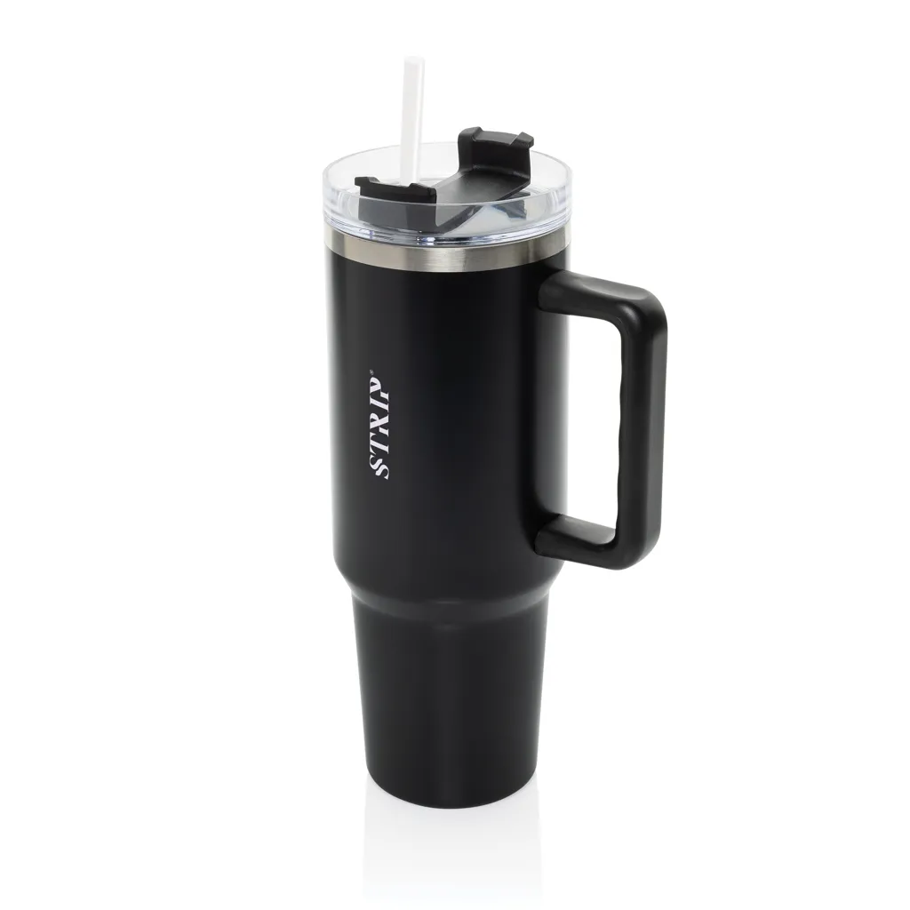 Peakflow Becher aus RCS recyceltem Stainless Steel 1200ml, schwarz – Bild 3