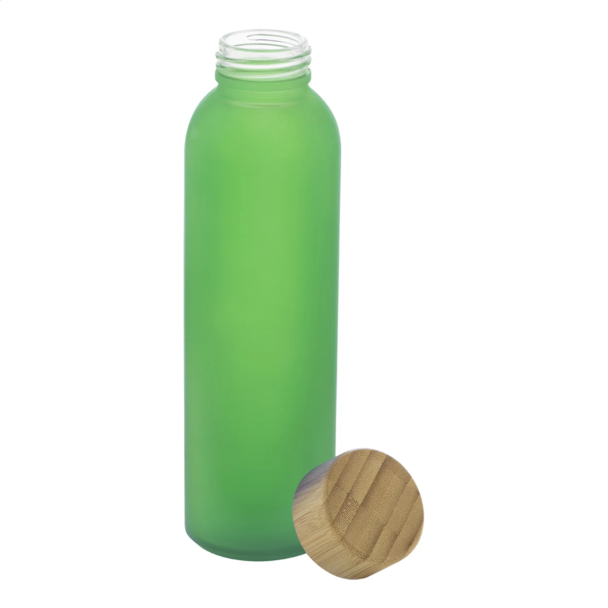 Glas-Trinkflasche Cloody, grün – Bild 2