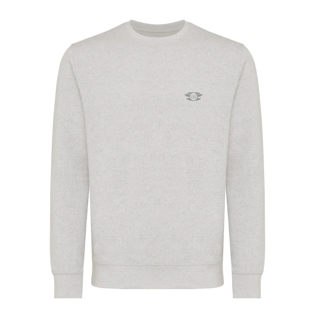 IQONIQ Etosha Lightweight Sweater aus recycelter Baumwolle, light heather grey – Bild 4