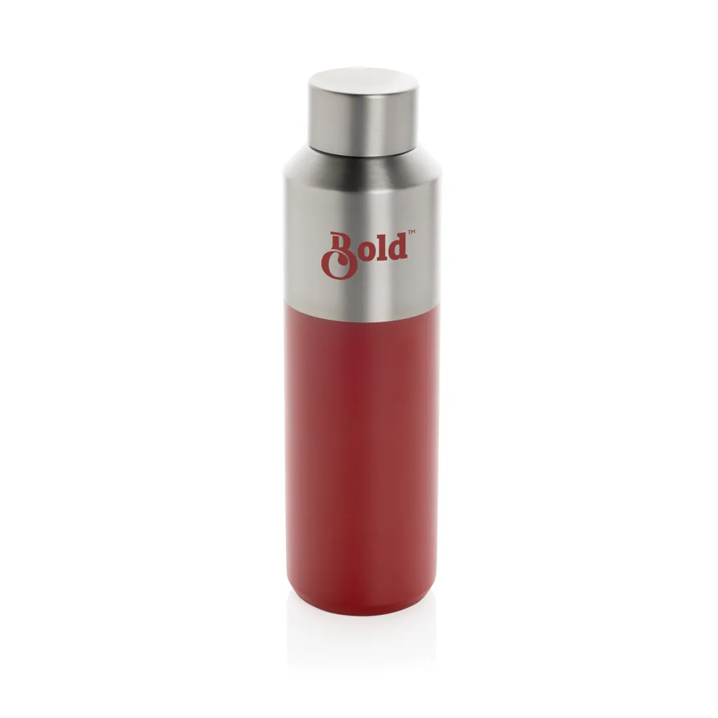 Fluid Flasche aus RCS-zertifiziert recyceltem Stahl, 600ml, rot – Bild 3