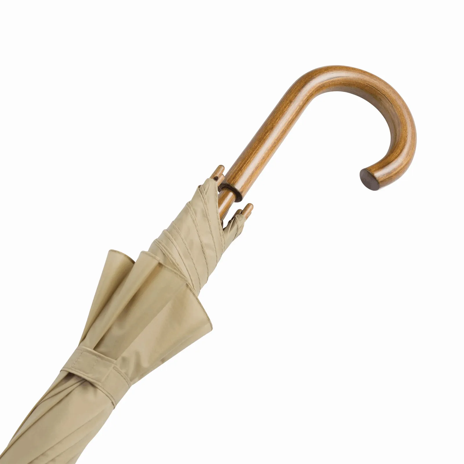 BOOGIE Umbrella, Automatik-Holzstockschirm, beige – Bild 6