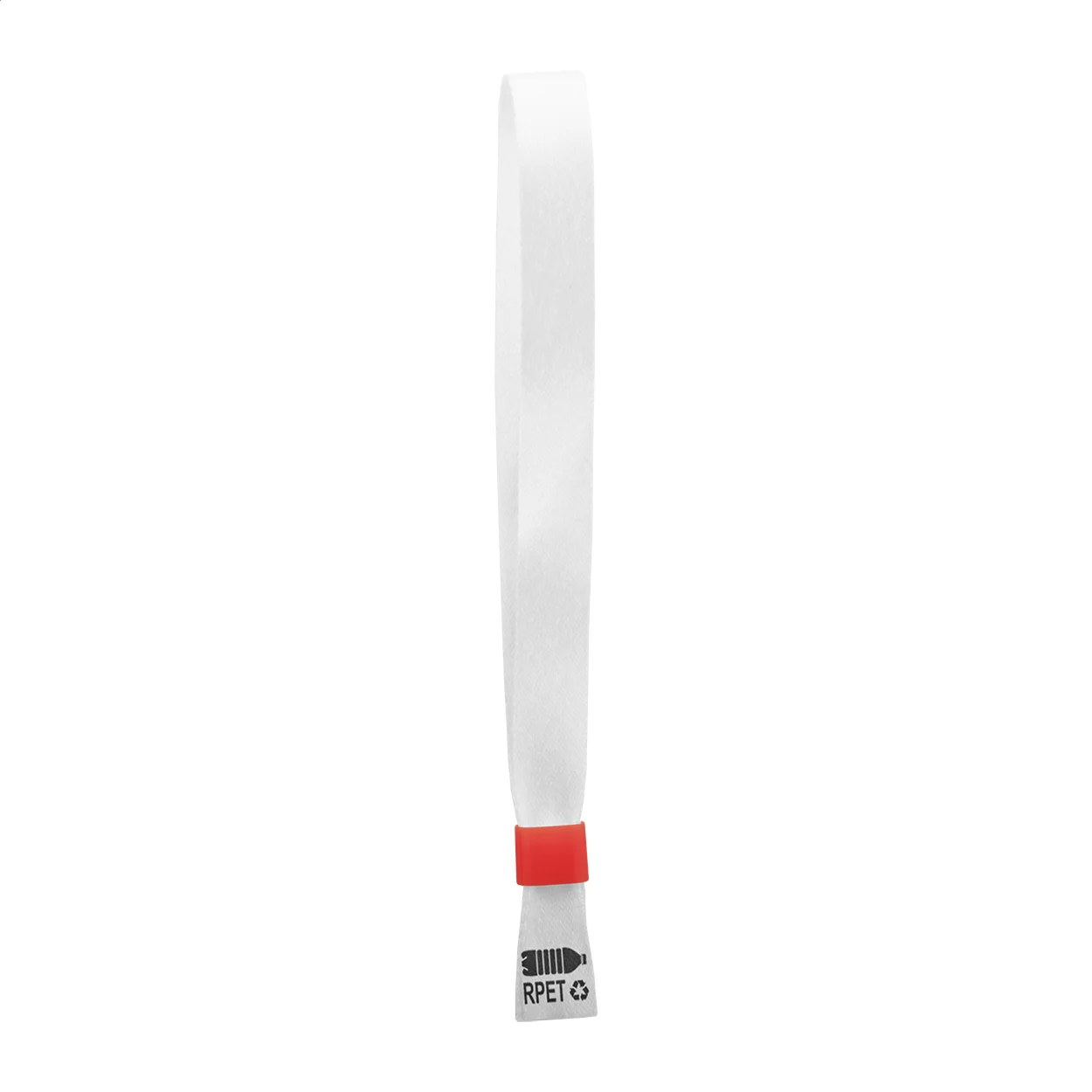 Individuelles Festival-Armband SuboWrist RPET, rot, weiß – Bild 2