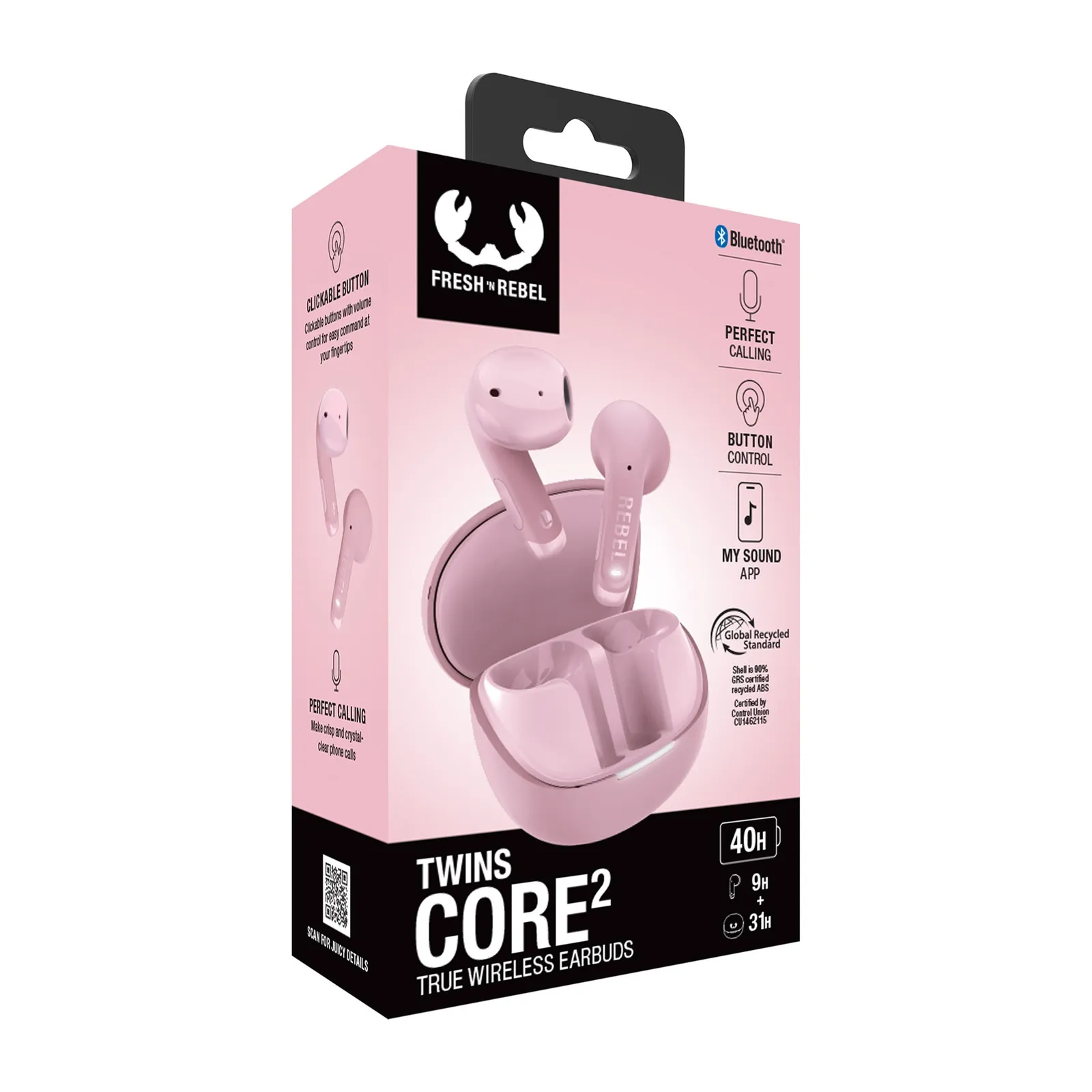 Fresh 'n Rebel Twins Core 2, Pastellrosa – Bild 2