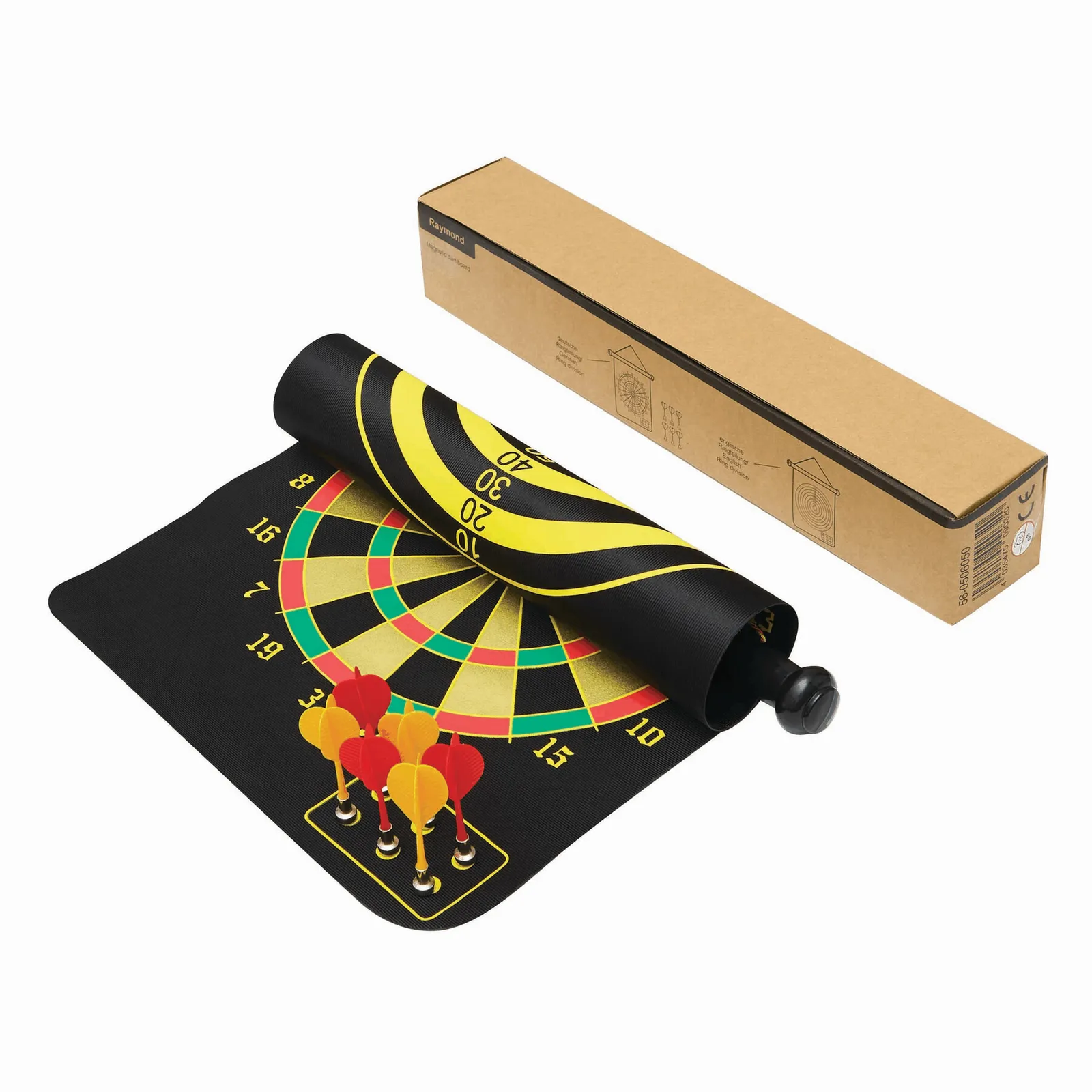 RAYMOND - Magnetisches Dartspiel schwarz