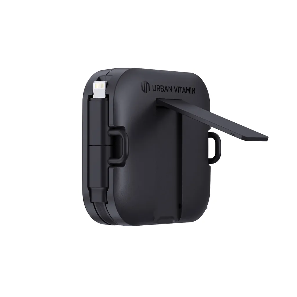 Urban Vitamin San Jose 100W-Halter mit einziehbarem Kabel, schwarz – Bild 4