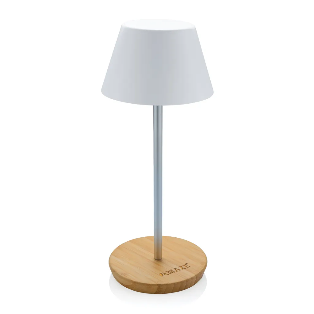 Pure Glow USB-Tischleuchte aus RCS recyceltem Kunststoff, weiß – Bild 3