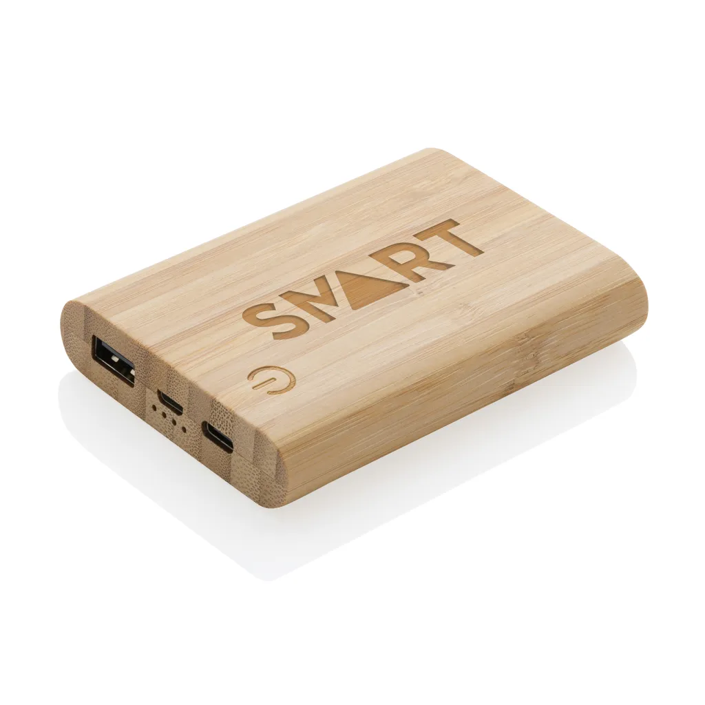 5.000mAh Bambus-Powerbank, braun – Bild 6