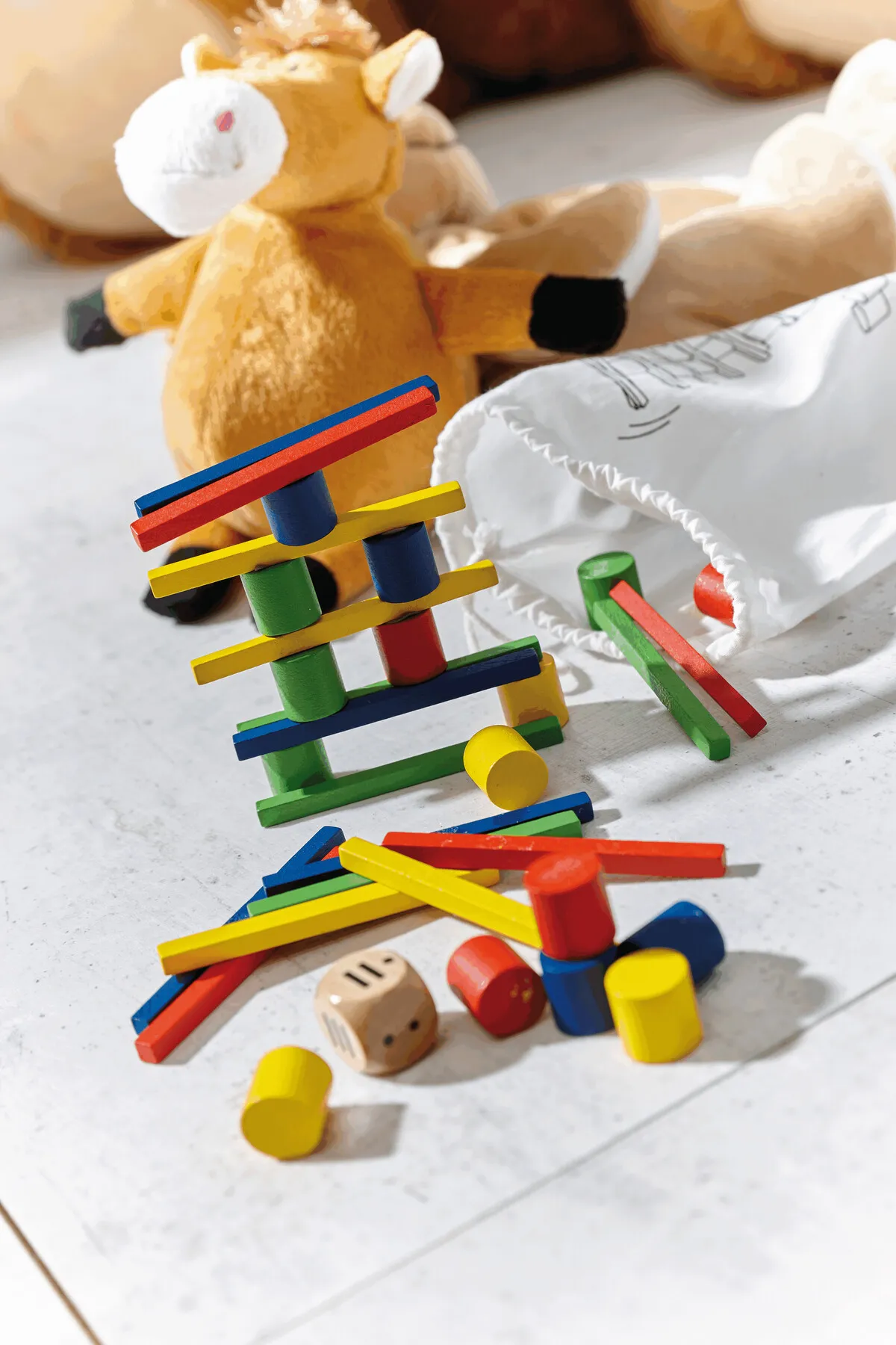 STACKING - Geschicklichkeitsspiel farbig, farbig – Bild 5