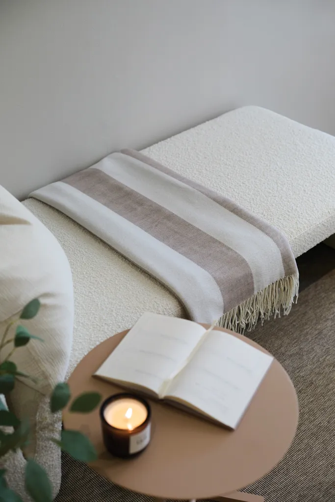 VINGA Tella Aware™ Polylana® Decke, beige – Bild 4