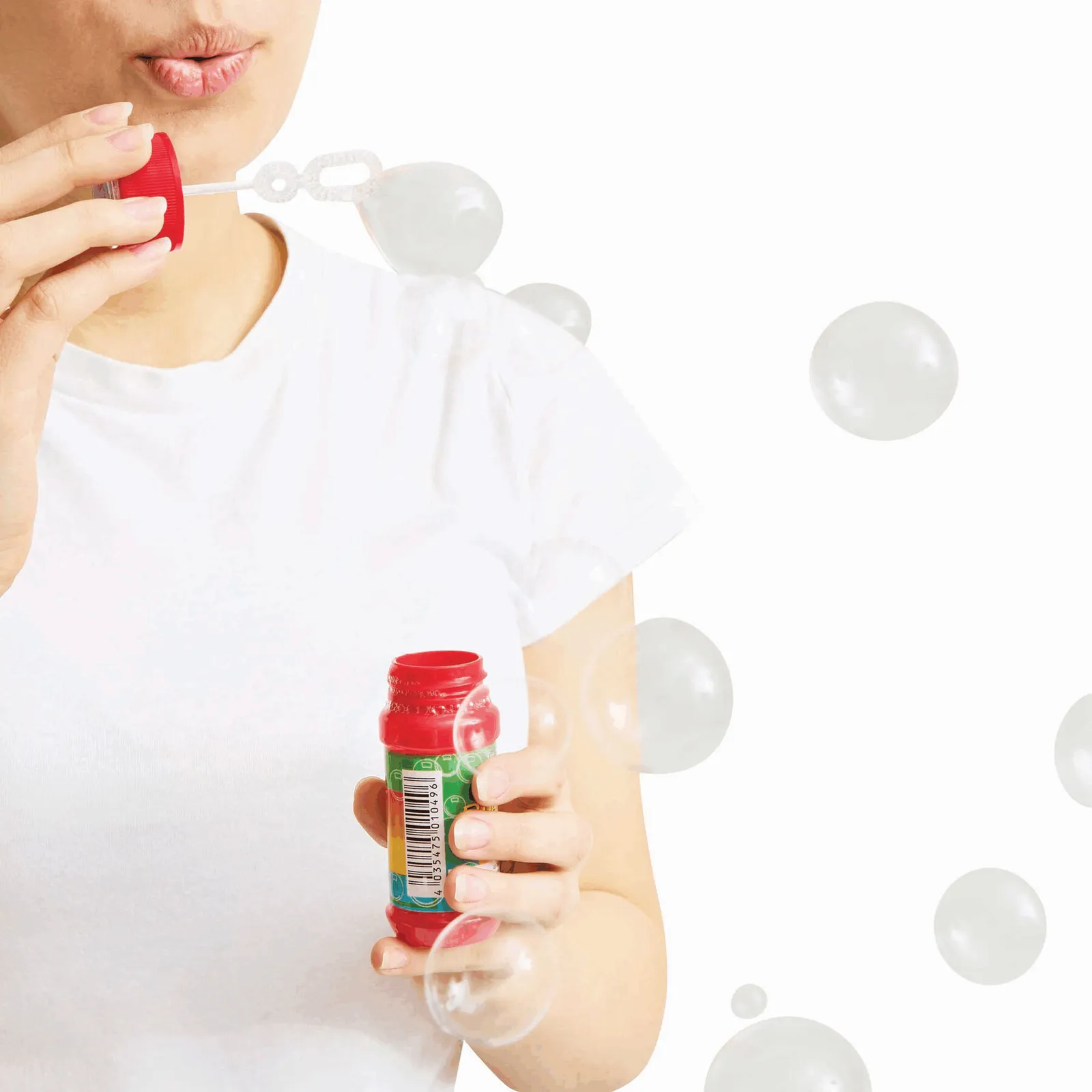AIR BUBBLE - Seifenblasen, 4 sortierte Farben, Preis pro Stück blau, gelb, grün, rot, blau, gelb – Bild 5