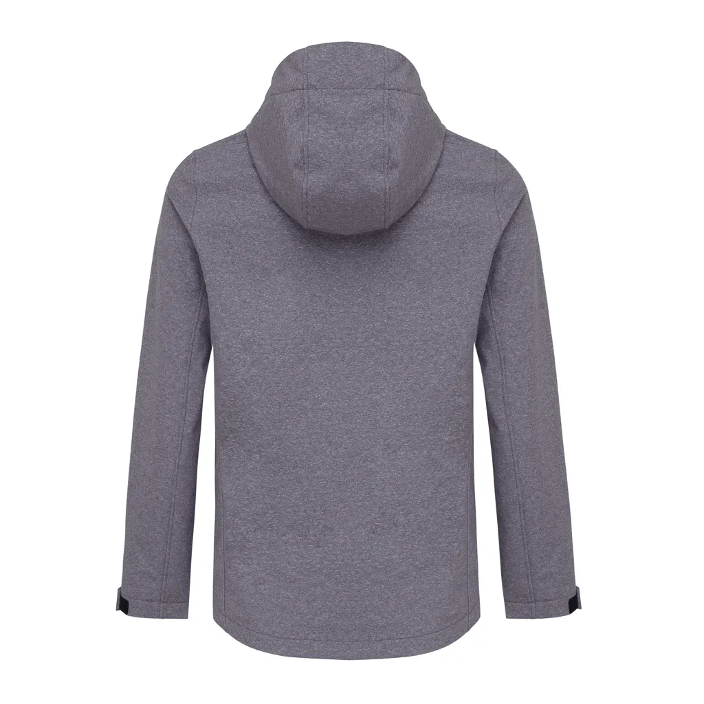 IQONIQ Makalu Damen Softshelljacke aus recyceltem Polyester, vulcano heather grey – Bild 2