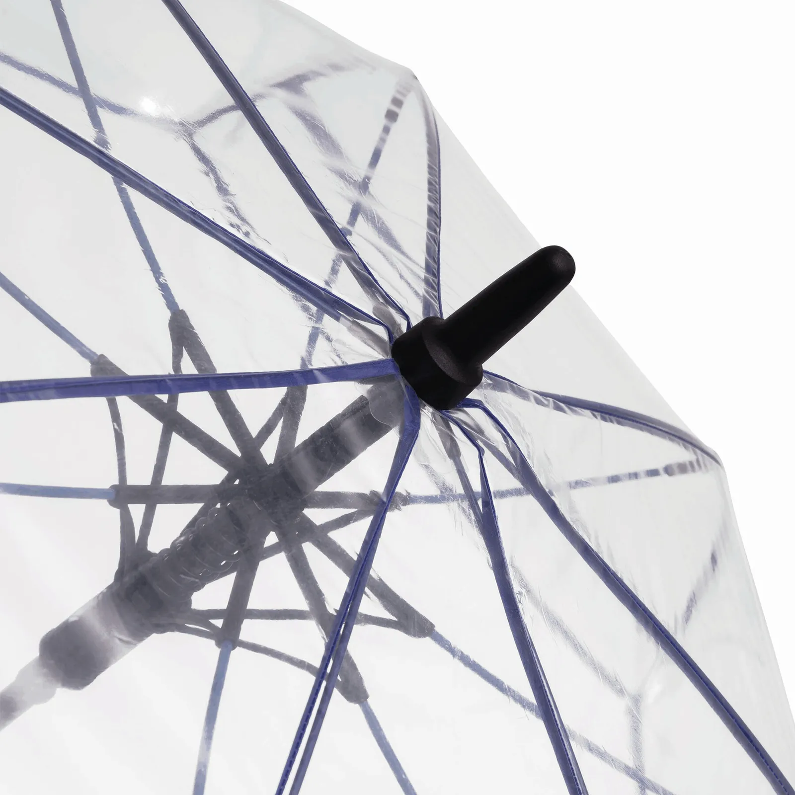 VIP Umbrella, Automatischer Windproof-Stockschirm, blau, transparent – Bild 6