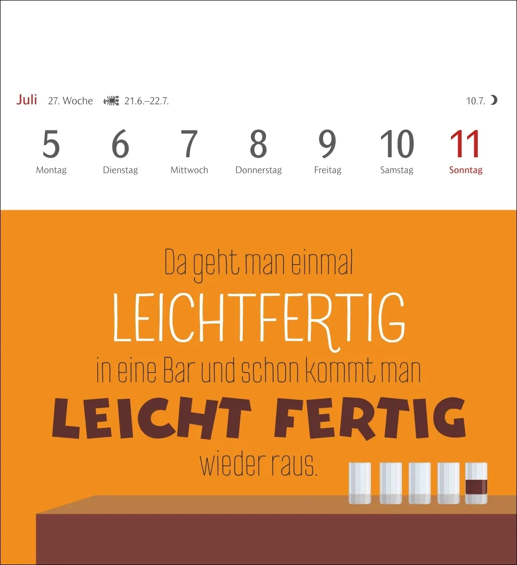 Der fette Vogel bricht den Ast Postkartenkalender 2027 – Bild 9