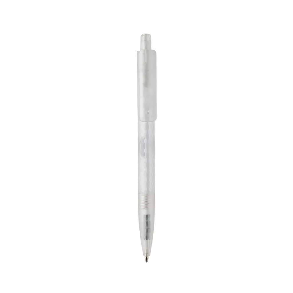 X3 Frosted-Pen aus GRS recyceltem PC, weiß – Bild 3