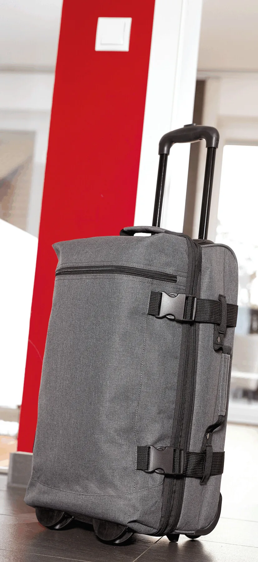 VISBY - Trolley-Reisetasche grau, schwarz, grau, schwarz – Bild 16