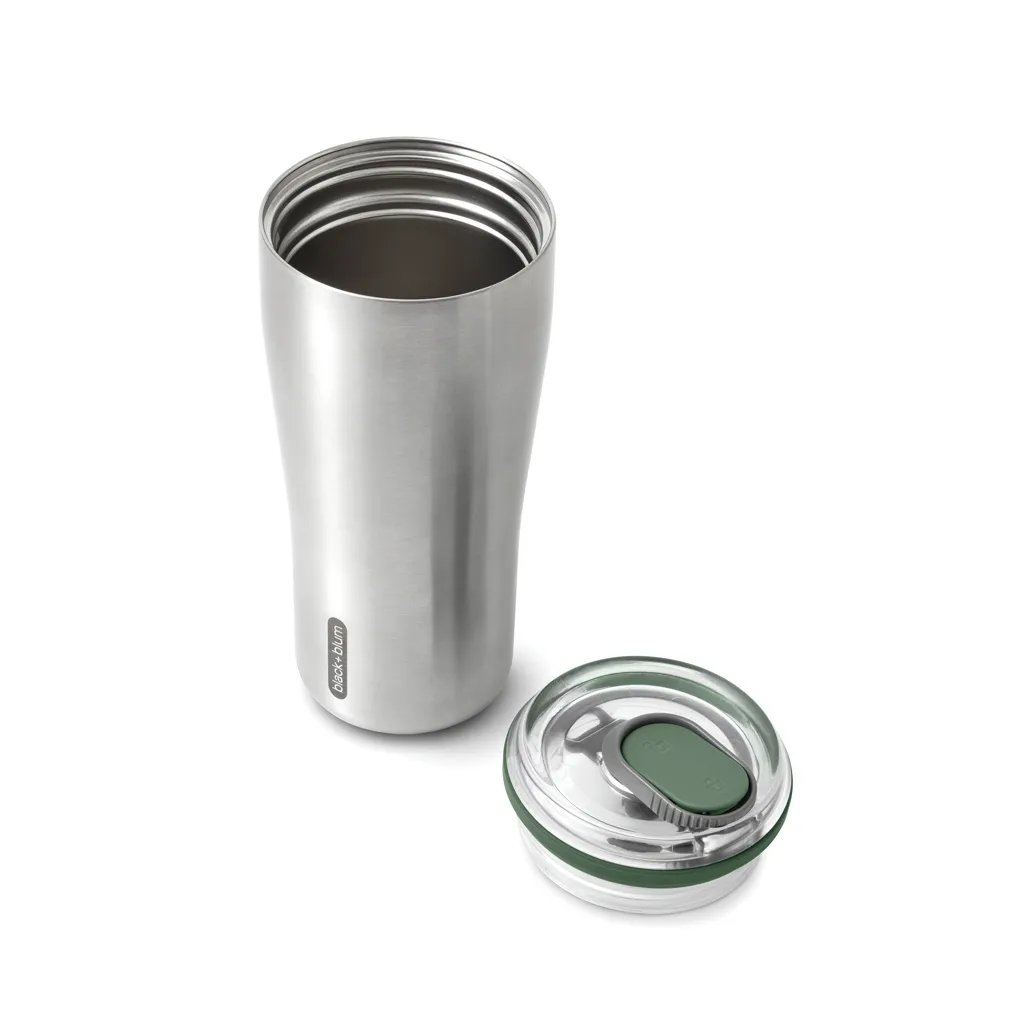 Black+Blum isolierter Reisebecher 600ml, Olivgrün – Bild 5