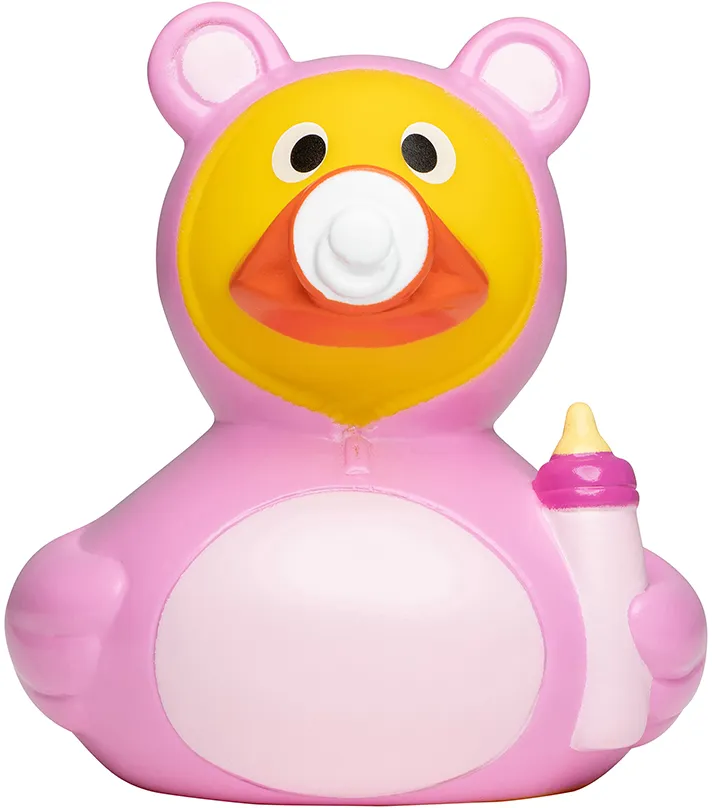 Quietsche-Ente Baby, rosa – Bild 2