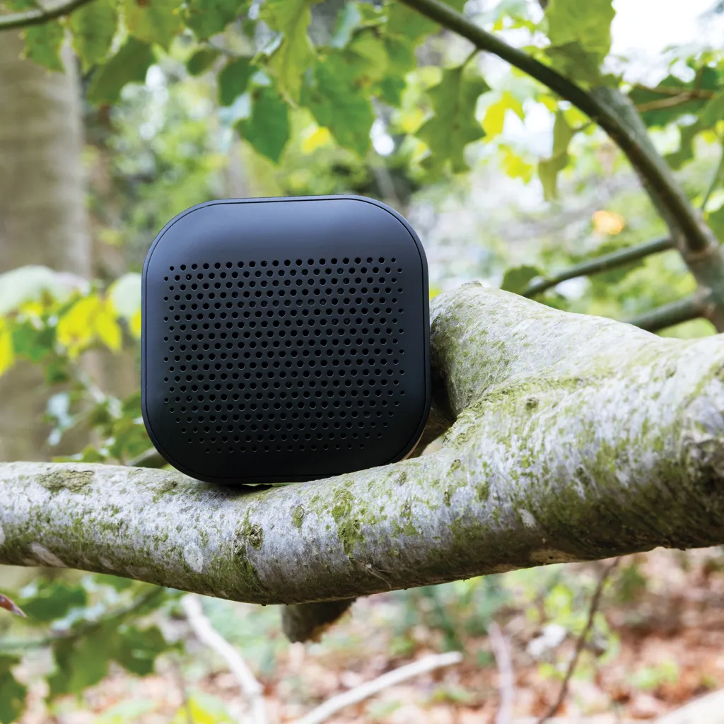 Soundbox 3W Lautsprecher aus RCS recyceltem Kunststoff, schwarz – Bild 5
