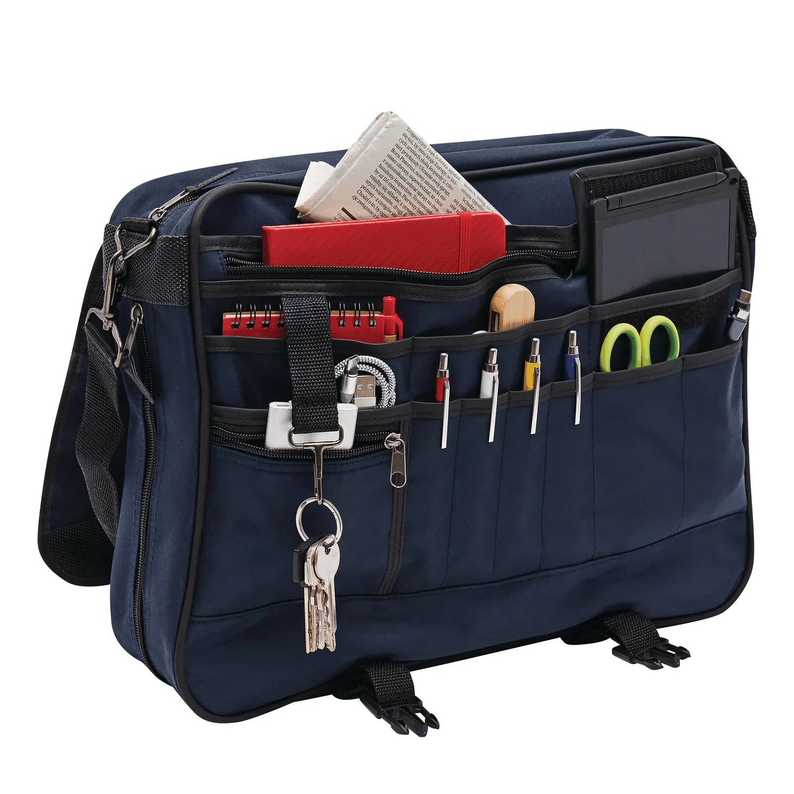 AVANTI DOC - Dokumententasche blau, schwarz, blau, schwarz – Bild 6