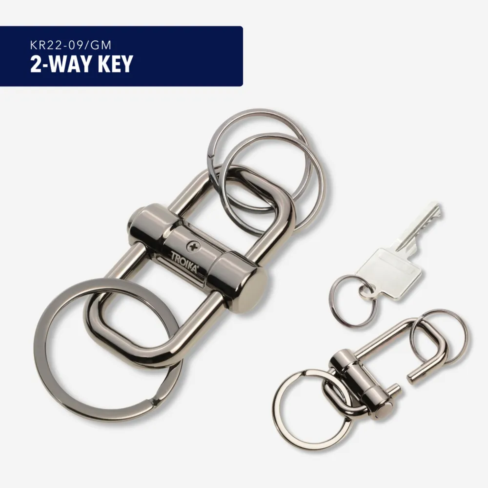 Schlüsselanhänger 2-WAY KEY gunmetal, gunmetal – Bild 7