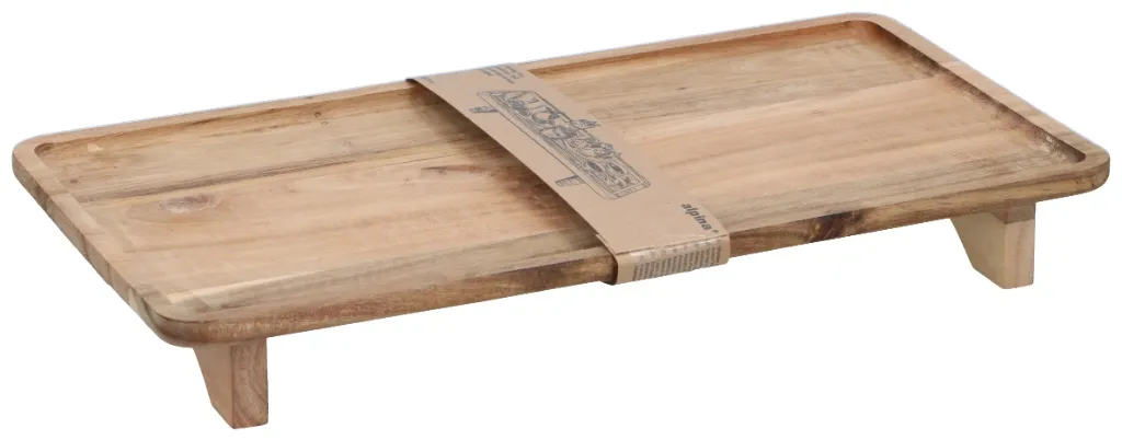 ALPINA Serviertablett 42x22cm, Braun – Bild 3