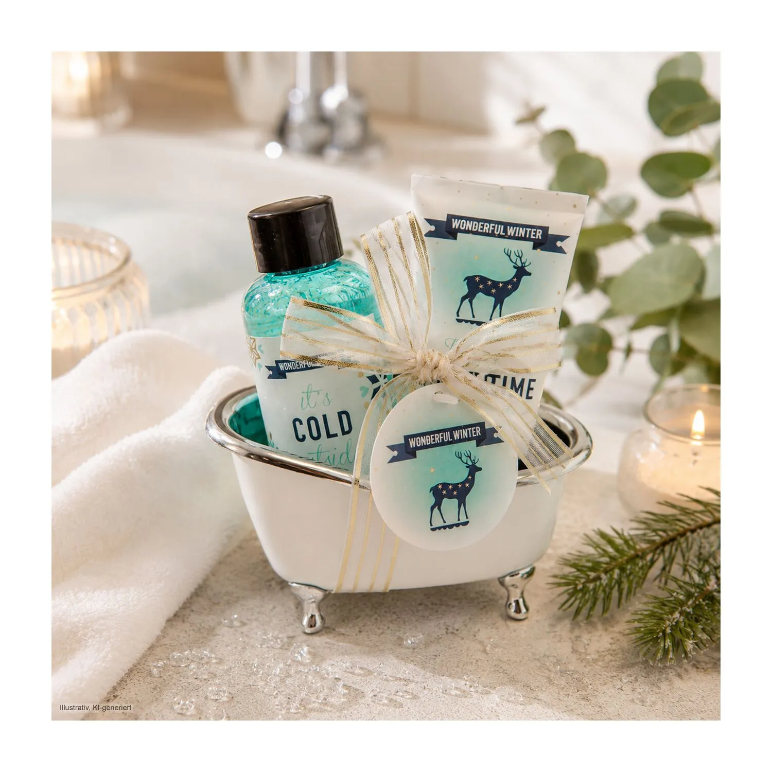 Wellness-Geschenkset: Kleine Winterzeit, silber – Bild 4