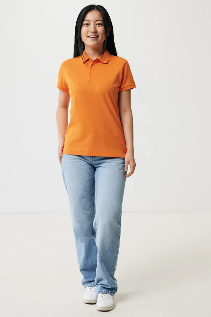 IQONIQ Yosemite Damen Piqué-Poloshirt aus rec. Baumwolle, orange – Bild 5