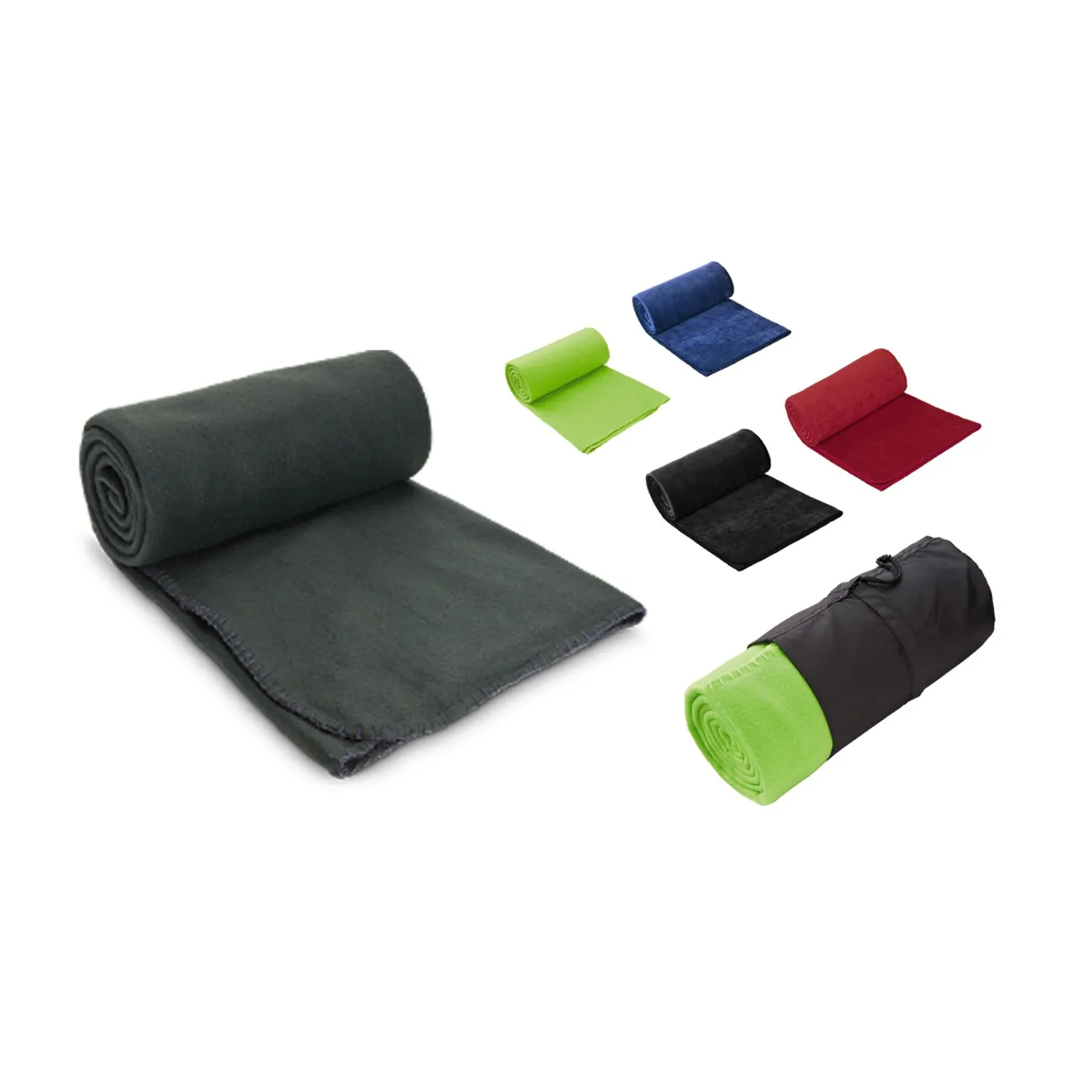 Fleecedecke Basic - 120 x 150 cm, 180 g/m², anthrazit – Bild 5