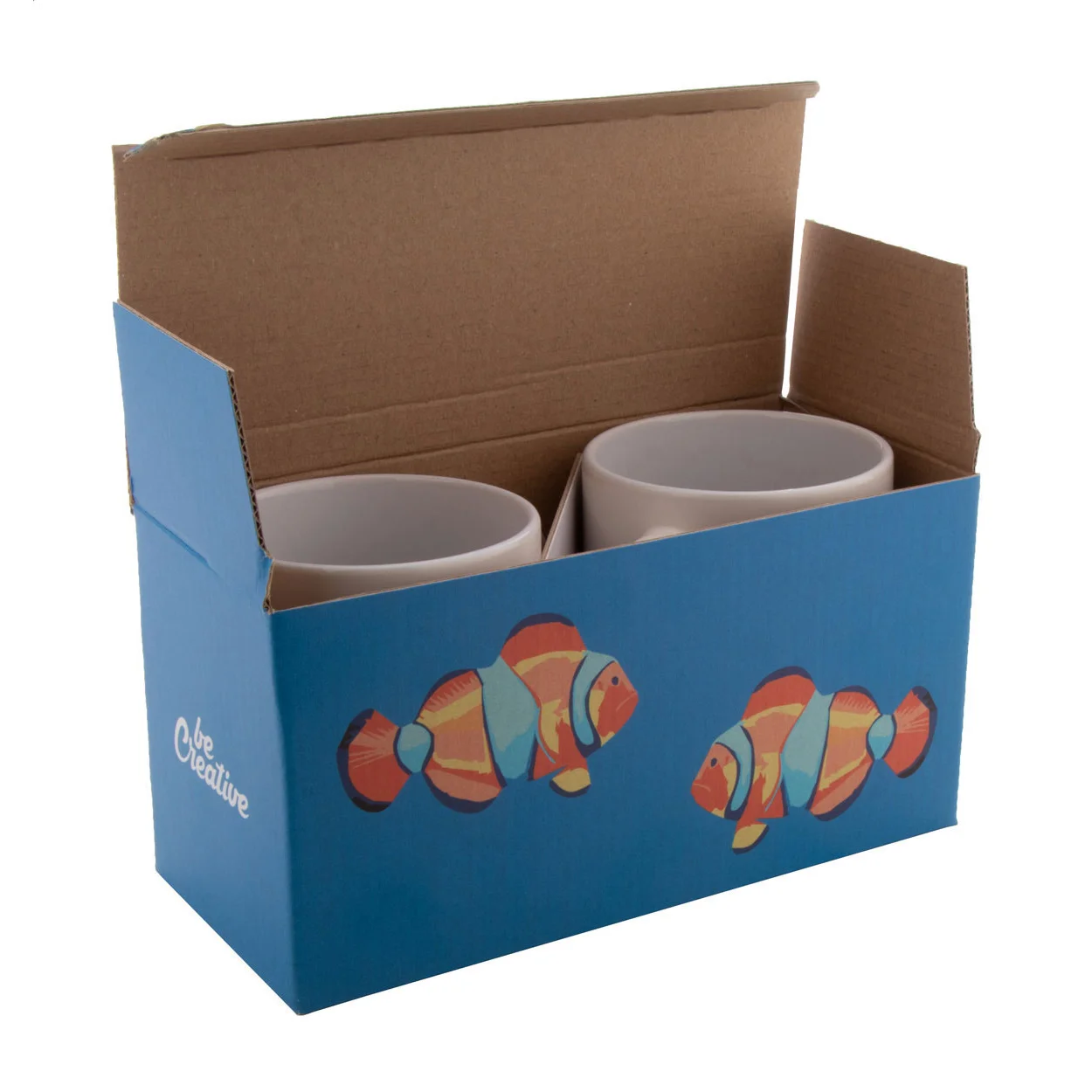 Individuelle Doppel-Tassenbox CreaBox Mug Double, weiß – Bild 6