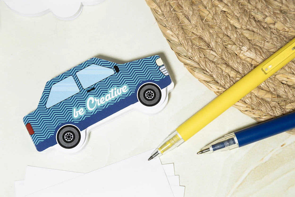 Individueller Haftnotizblock CreaStick Car, weiß – Bild 6