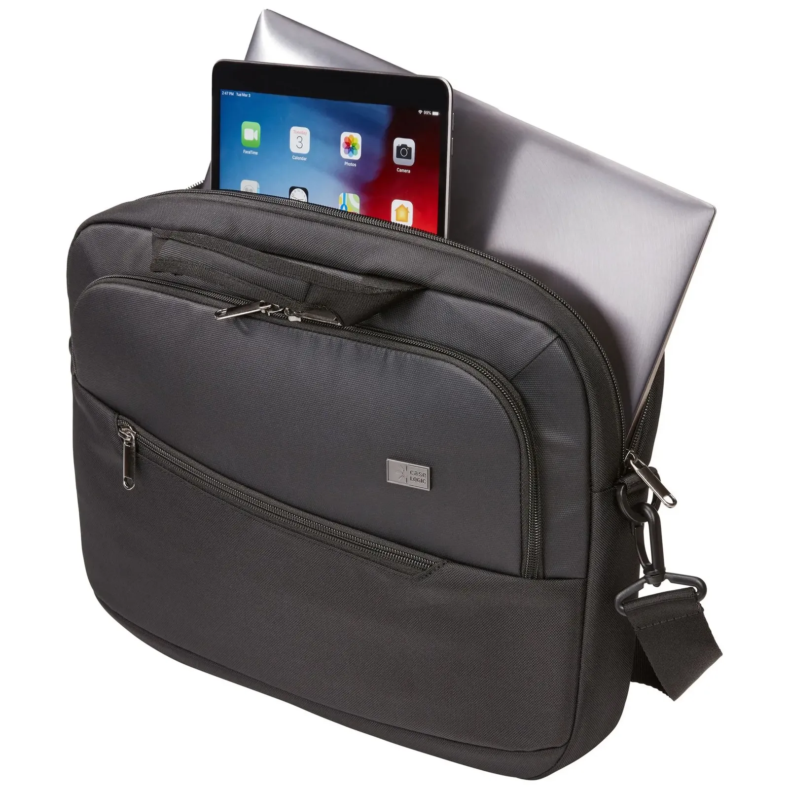 Case Logic Propel Aktentasche, 7 × 33 × 37 cm, Schwarz – Bild 4