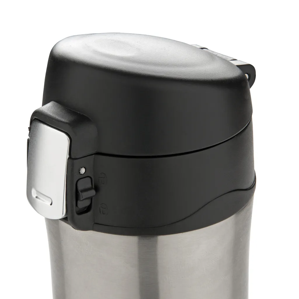 Easy Lock Vakuum-Flasche aus RCS recyceltem Stahl, silber – Bild 7