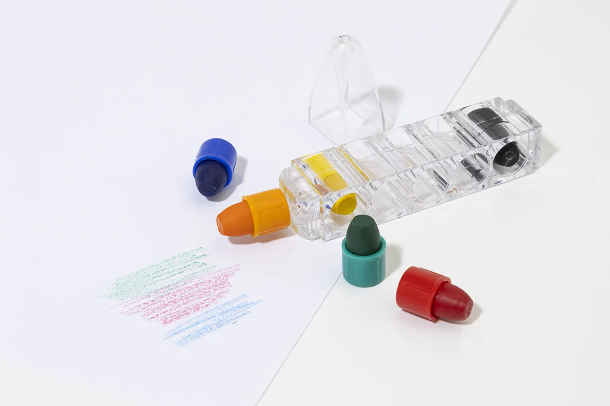 Wachsmalstifteset Peyon, transparent – Bild 4