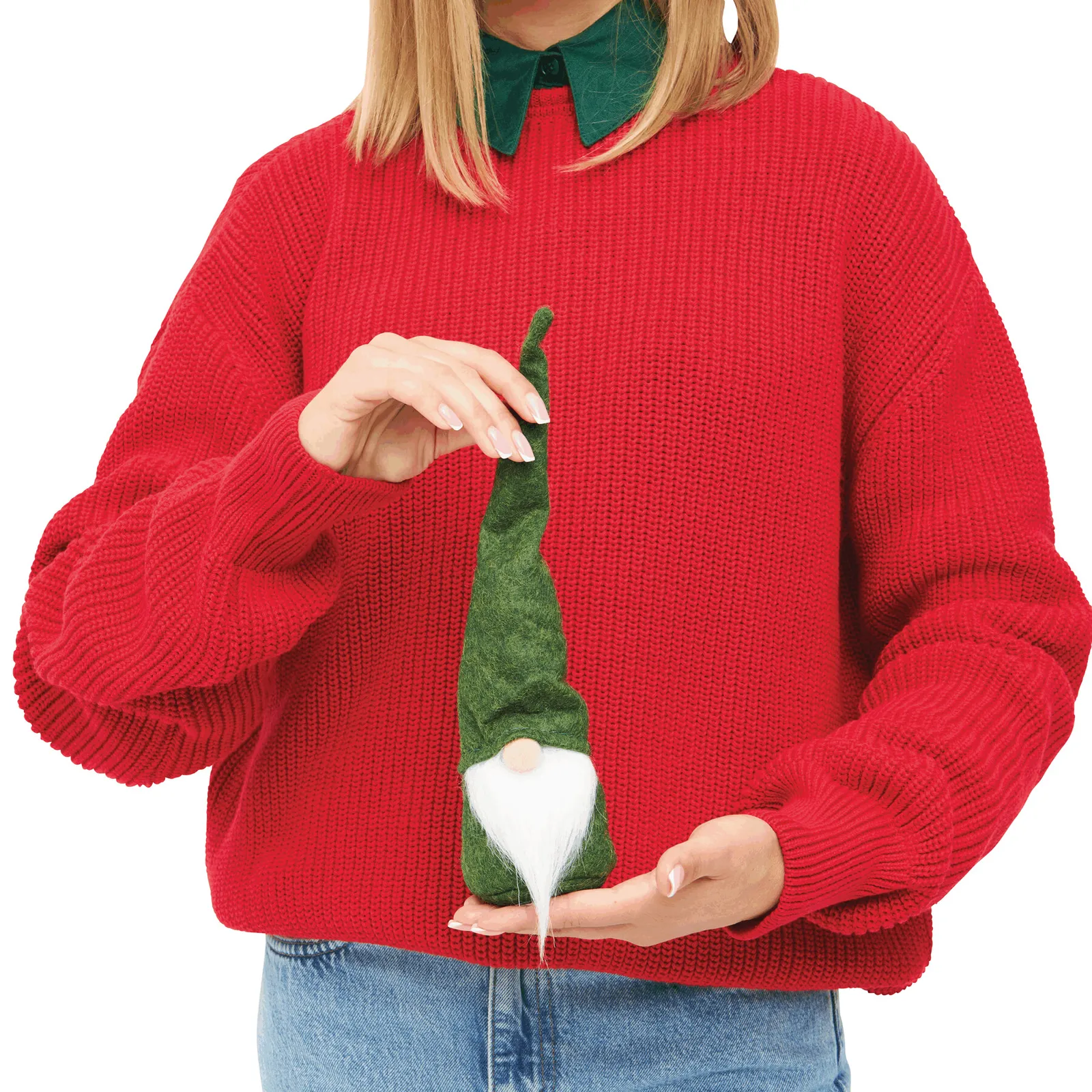 HANS - Filz-Weihnachts-Wichtel mit Zipfelmütze, grün – Bild 5
