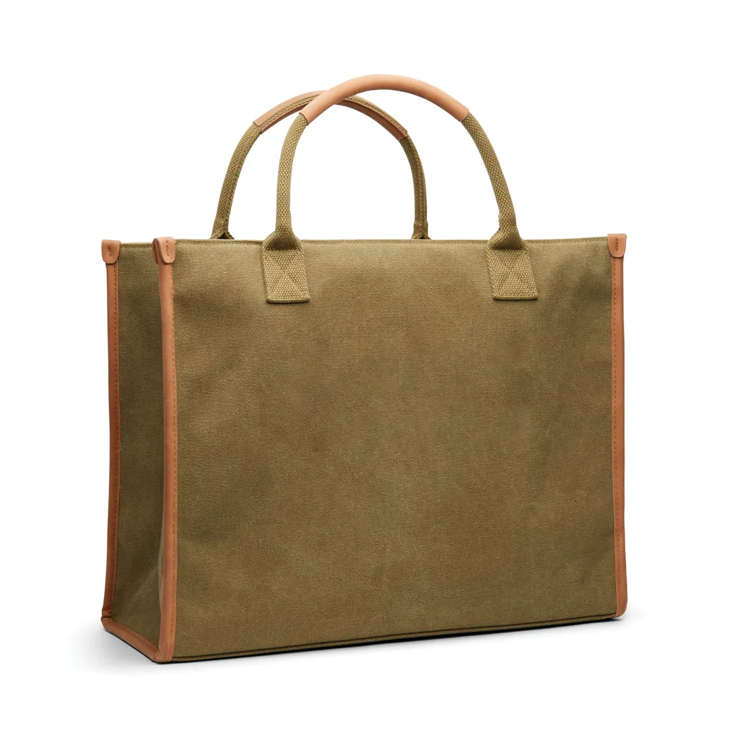 VINGA Bosler Büro-Tasche aus RCS recyceltem Canvas, grün – Bild 3
