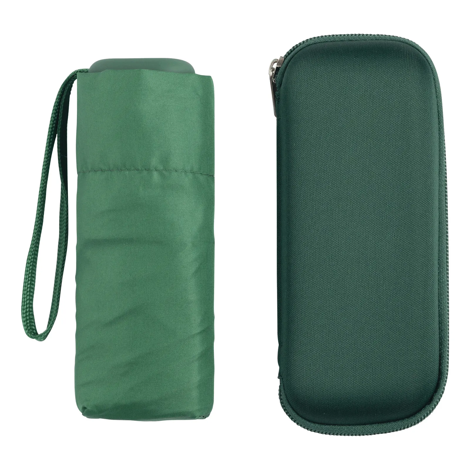 POCKET Umbrella, Aluminium-Mini-Taschenschirm, grün – Bild 3