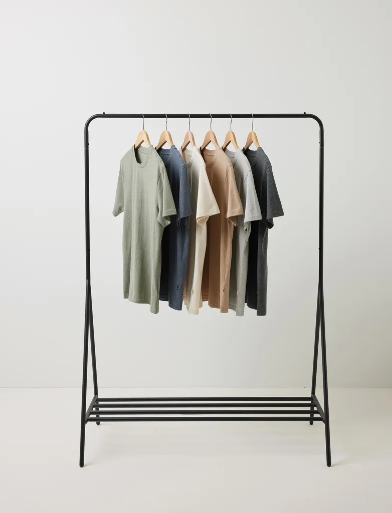 IQONIQ Manuel ungefärbtes T-Shirt aus recycelter Baumwolle, heather grey – Bild 13