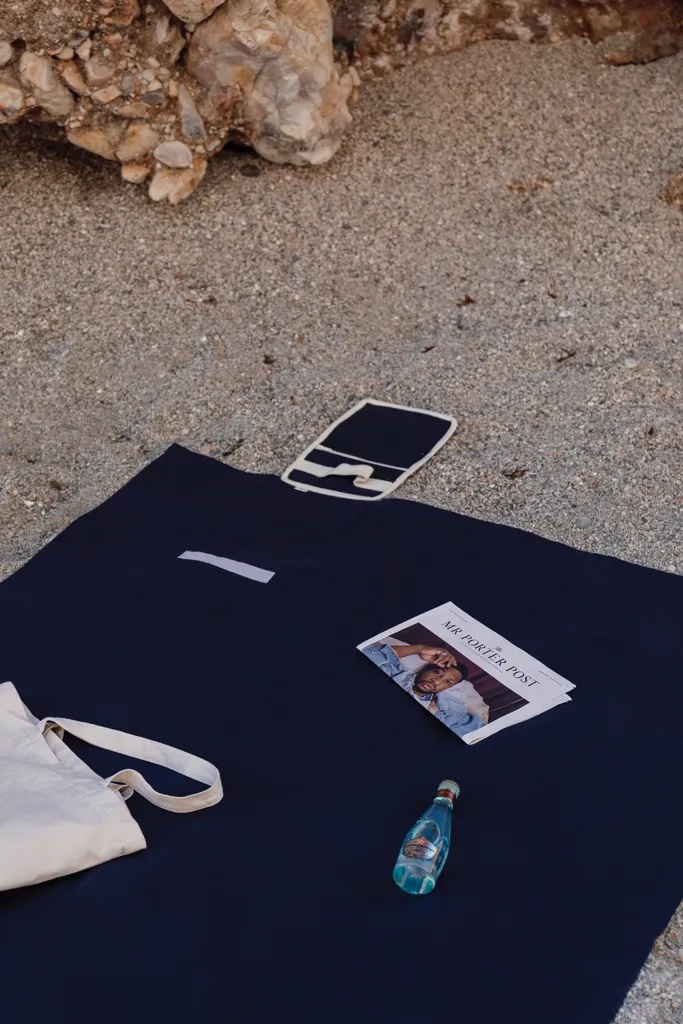 VINGA Volonne AWARE™ Picknickdecke aus recyceltem Canvas, blau – Bild 4