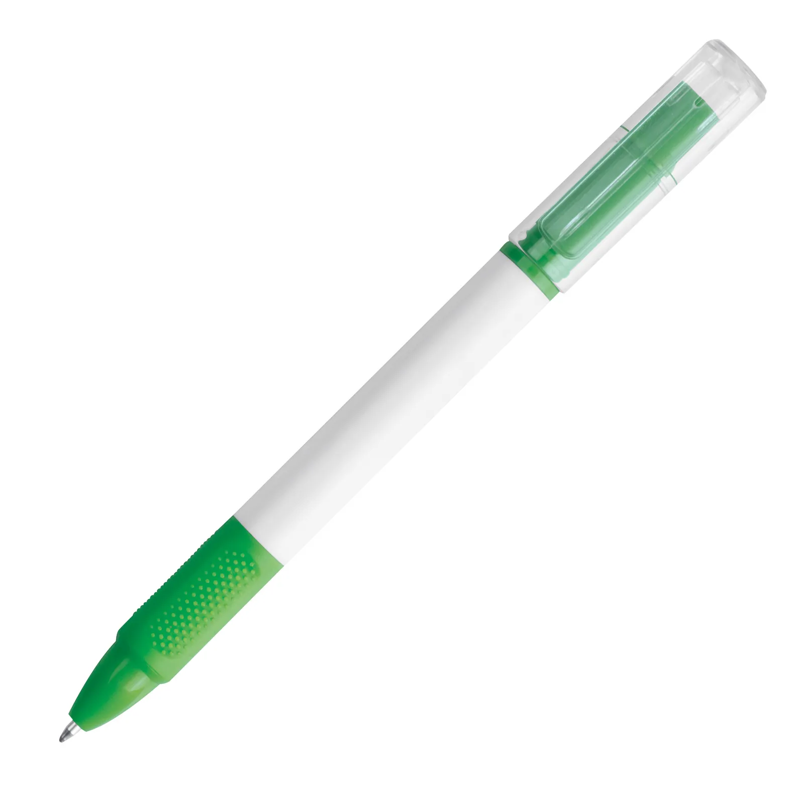 Kugelschreiber mit Textmarker Lens, grün – Bild 3
