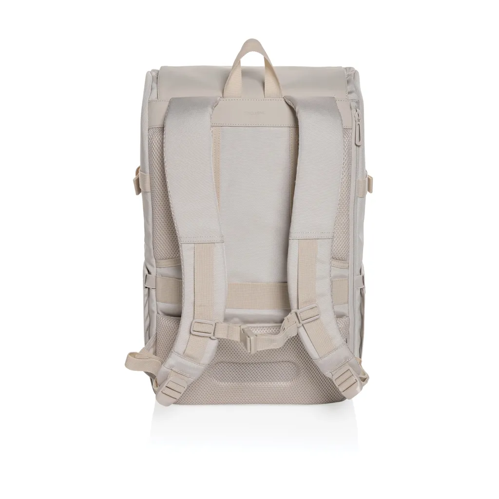 Pascal AWARE™ RPET Deluxe Weekend Rucksack, beige – Bild 4