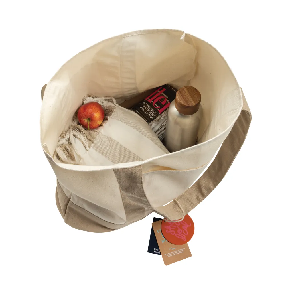 SHOP LOCAL AWARE™ Tasche aus recycelter Baumwolle, 350g/m², off white – Bild 3