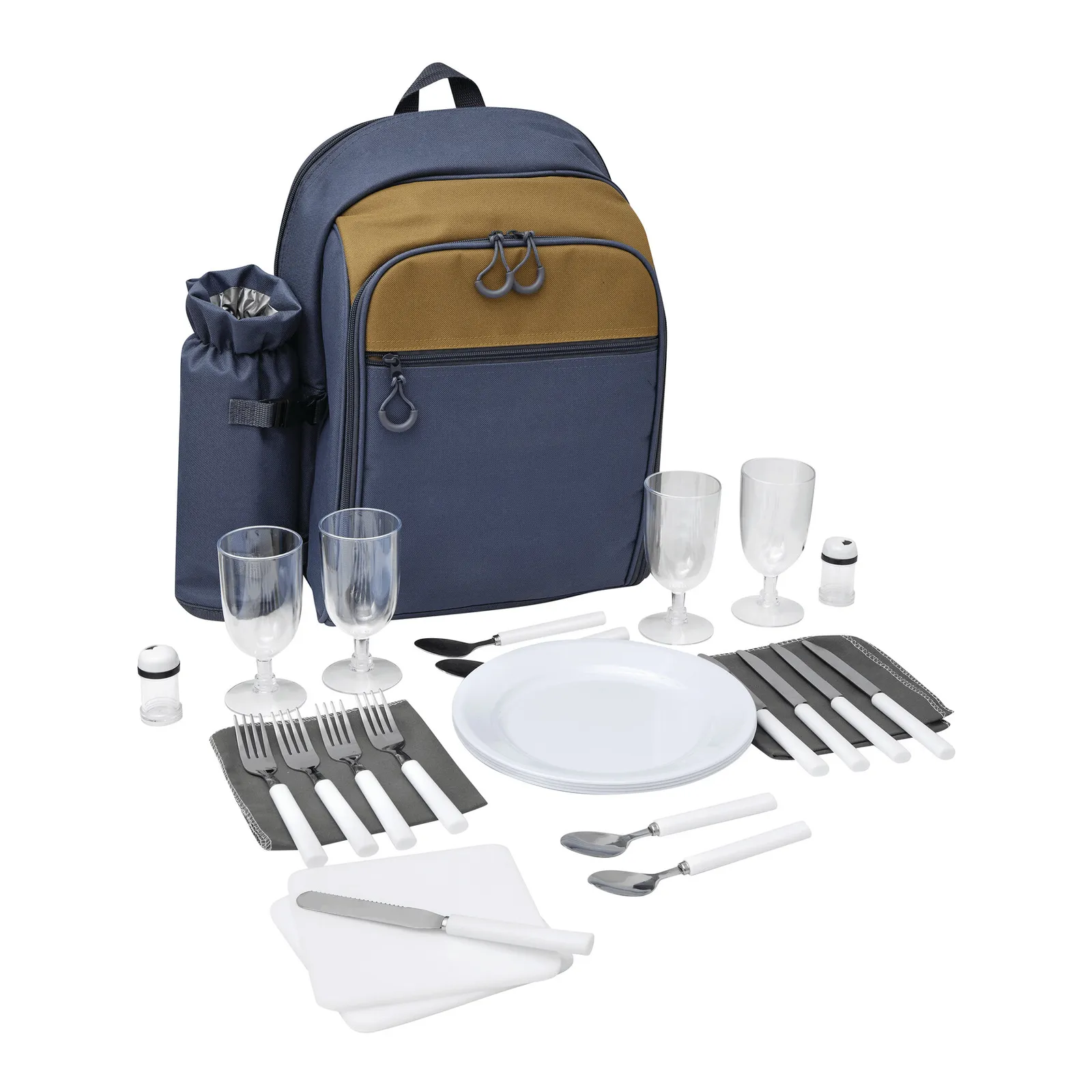 SMART TRIP - Picknick-Rucksack, blau, braun – Bild 7