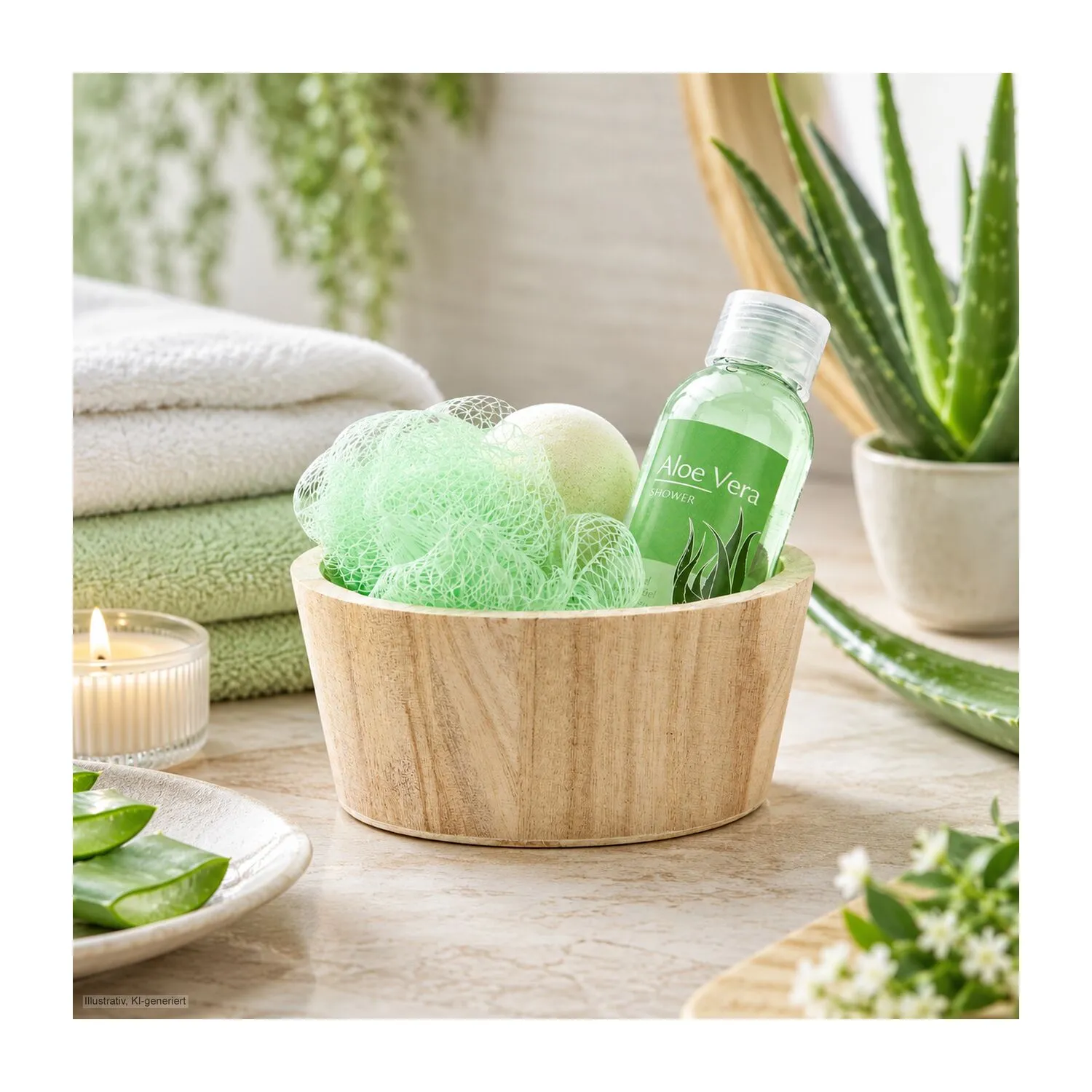 Wellness-Geschenkset: Green in Balance, grün – Bild 2