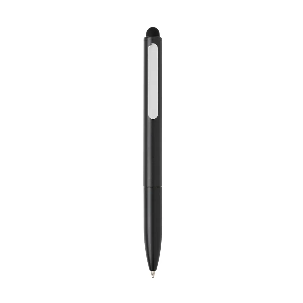 Kymi Stift mit Stylus aus RCS recyceltem Aluminum, schwarz – Bild 2