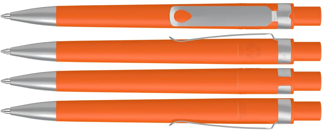 RECYCLED PET PEN CORE F SI Druckkugelschreiber orange, orange – Bild 2