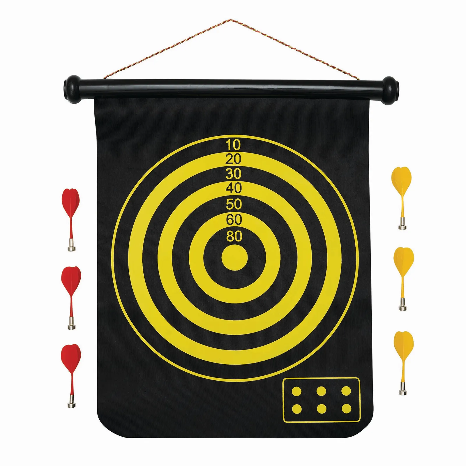 RAYMOND - Magnetisches Dartspiel schwarz, schwarz – Bild 3