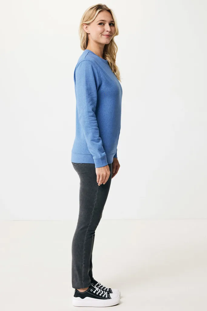 IQONIQ Denali ungefärbt. Rundhals-Sweater aus recycelter BW, heather blue – Bild 8