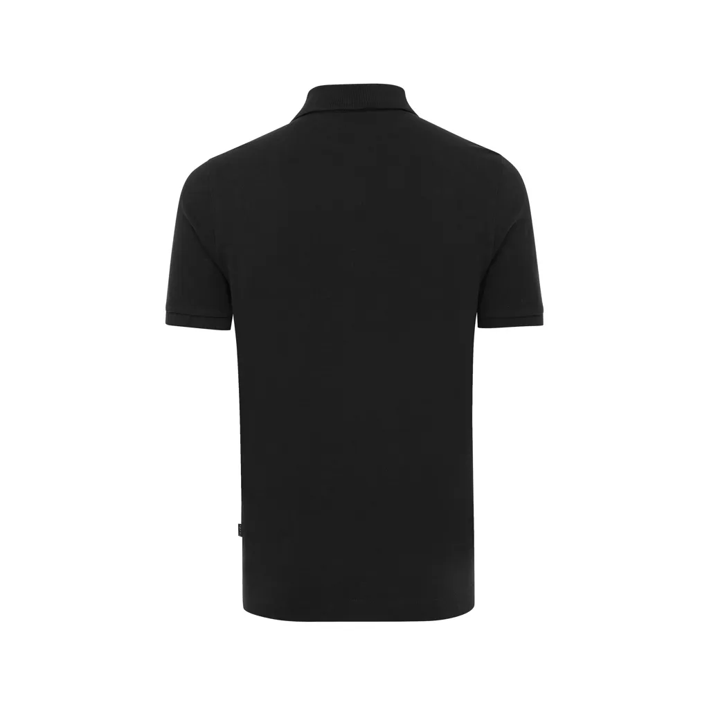 IQONIQ Yosemite Piqué-Poloshirt aus recycelter Baumwolle, schwarz – Bild 2
