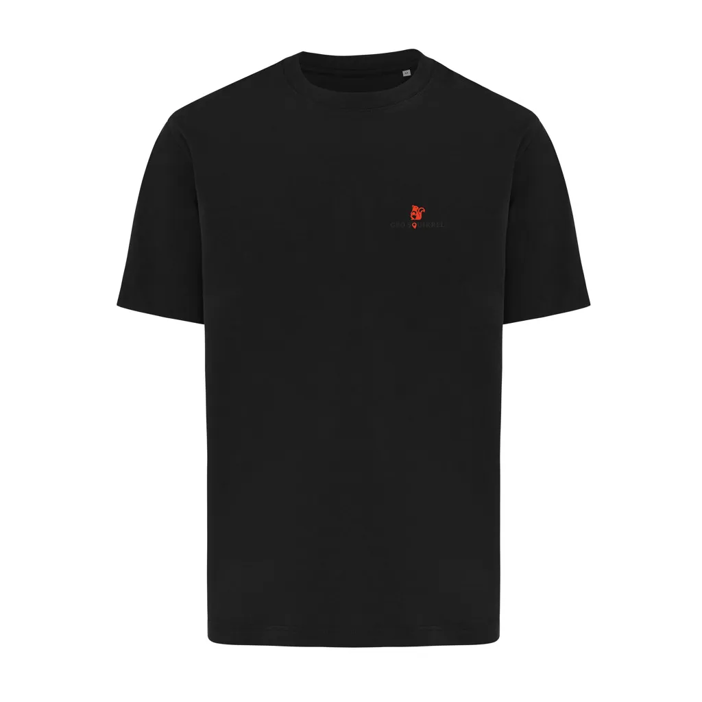 IQONIQ Nikko Heavyweight T-Shirt aus recycelter Baumwolle, schwarz – Bild 3