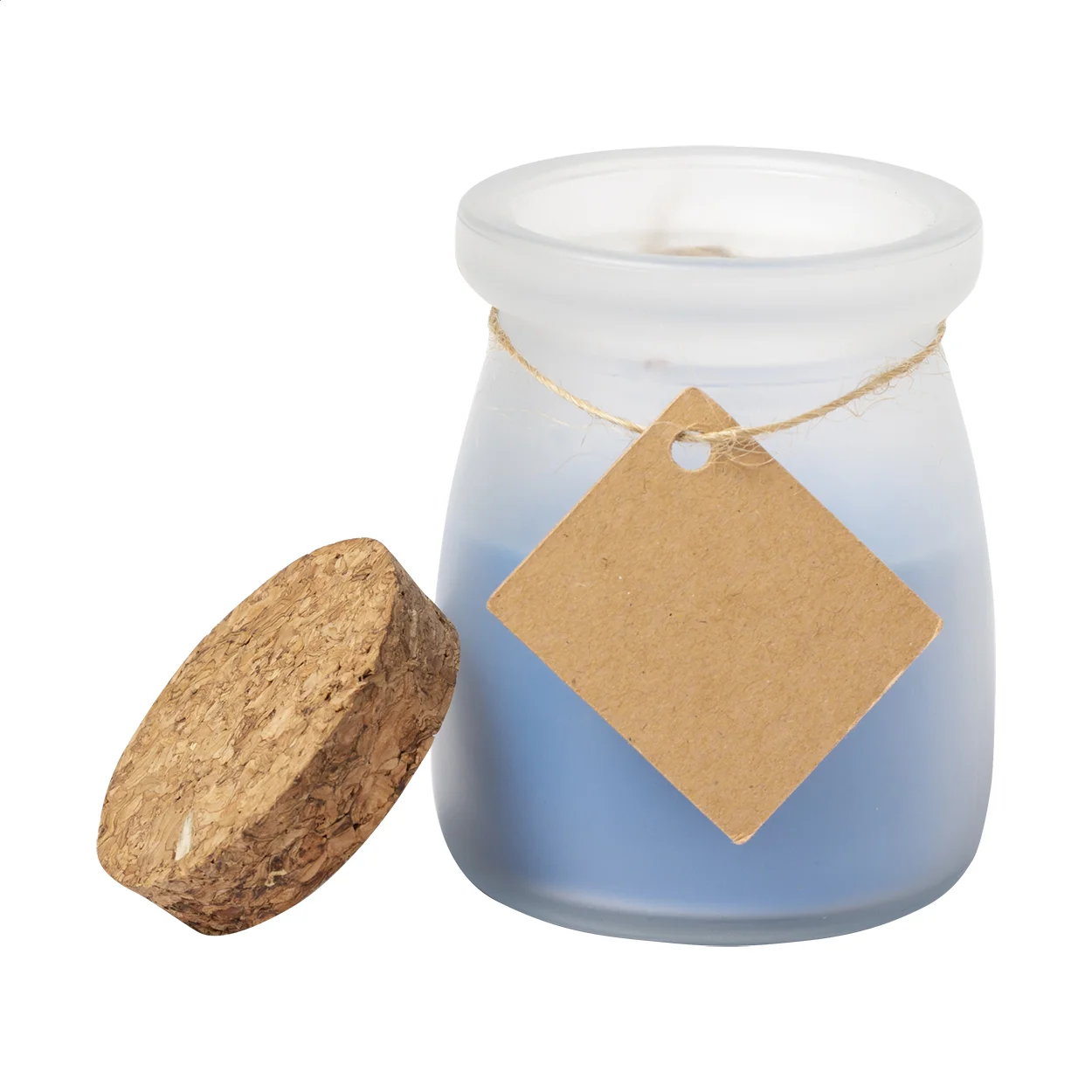 Kerze Corscent, vanille, blau – Bild 3